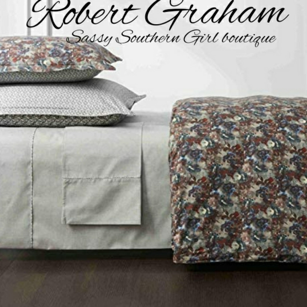 ⭐🆕 Robert Graham Charcoal fine line pillowcases